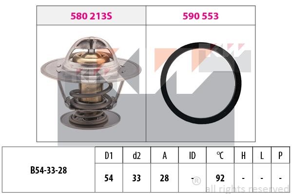 KW 580213 Thermostat, Kühlmittel 580213: Kaufen Sie zu einem guten Preis in Polen bei 2407.PL!