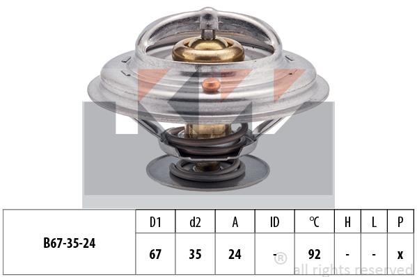 KW 580401S Thermostat, coolant 580401S: Buy near me in Poland at 2407.PL - Good price!