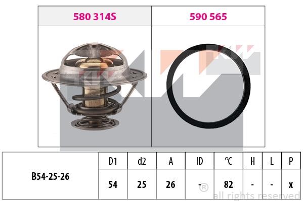 KW 580677 Termostat, środek chłodzący 580677: Dobra cena w Polsce na 2407.PL - Kup Teraz!