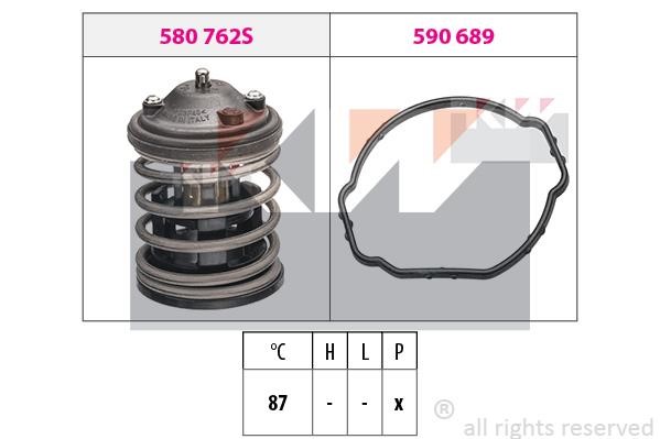 KW 580762 Thermostat, coolant 580762: Buy near me in Poland at 2407.PL - Good price!