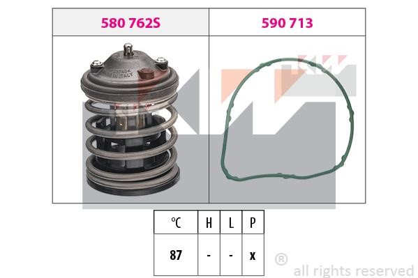 KW 580851 Thermostat, coolant 580851: Buy near me in Poland at 2407.PL - Good price!