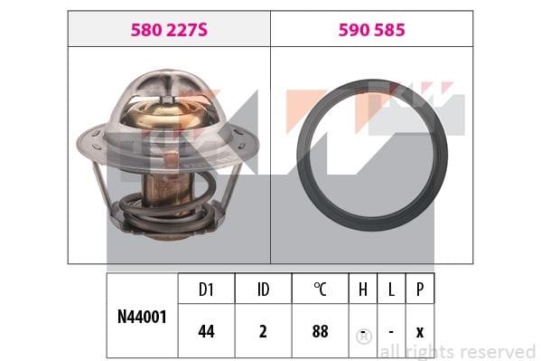 KW 580366 Thermostat, coolant 580366: Buy near me in Poland at 2407.PL - Good price!