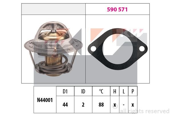 KW 580369 Thermostat, coolant 580369: Buy near me in Poland at 2407.PL - Good price!