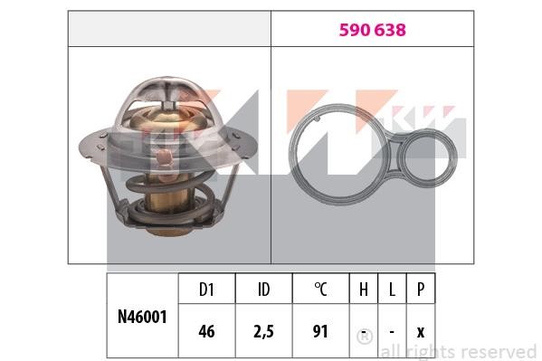 KW 580524 Термостат 580524: Отличная цена - Купить в Польше на 2407.PL!