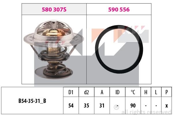 KW 580307 Термостат 580307: Отличная цена - Купить в Польше на 2407.PL!