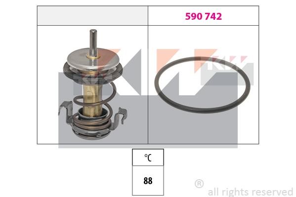 KW 580 990 Thermostat, coolant 580990: Buy near me in Poland at 2407.PL - Good price!