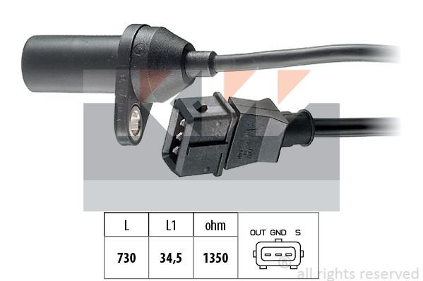 KW 453157 Crankshaft position sensor 453157: Buy near me in Poland at 2407.PL - Good price!