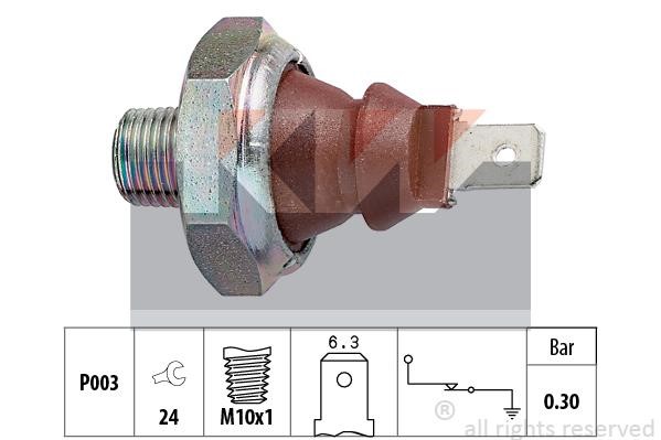KW 500.007 Oil Pressure Switch 500007: Buy near me in Poland at 2407.PL - Good price!