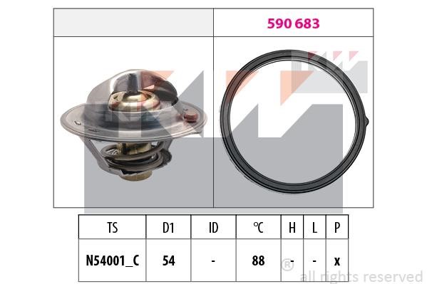 KW 579 997 Thermostat, coolant 579997: Buy near me in Poland at 2407.PL - Good price!