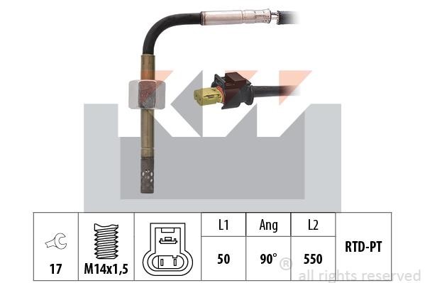 KW 422 091 Exhaust gas temperature sensor 422091: Buy near me in Poland at 2407.PL - Good price!