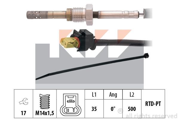 KW 422 332 Exhaust gas temperature sensor 422332: Buy near me in Poland at 2407.PL - Good price!