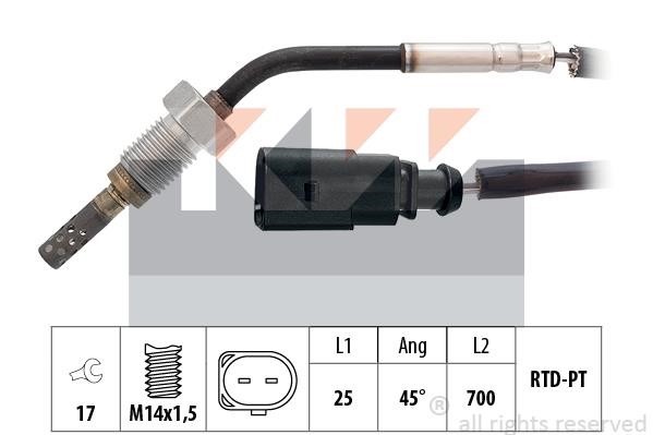 KW 422 100 Exhaust gas temperature sensor 422100: Buy near me in Poland at 2407.PL - Good price!