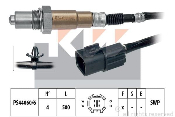 KW 497658 Lambda sensor 497658: Buy near me in Poland at 2407.PL - Good price!