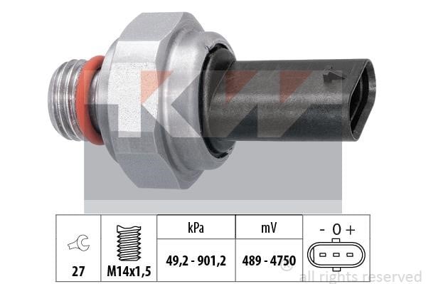 KW 480 010 Sensor, exhaust pressure 480010: Buy near me in Poland at 2407.PL - Good price!