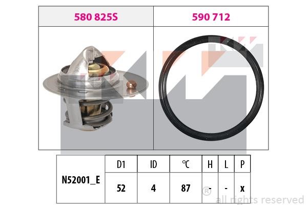 KW 580850 Thermostat, coolant 580850: Buy near me in Poland at 2407.PL - Good price!