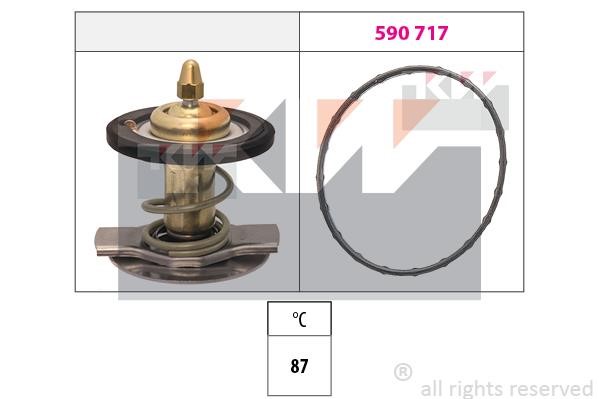 KW 580 442 Thermostat, coolant 580442: Buy near me in Poland at 2407.PL - Good price!