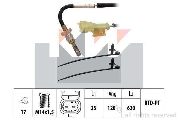 KW 422 045 Exhaust gas temperature sensor 422045: Buy near me in Poland at 2407.PL - Good price!