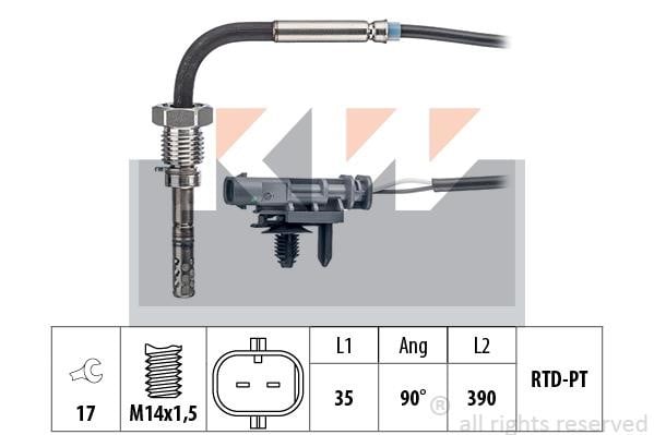 KW 422 233 Exhaust gas temperature sensor 422233: Buy near me in Poland at 2407.PL - Good price!
