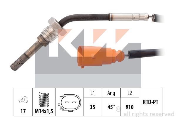 KW 422 016 Exhaust gas temperature sensor 422016: Buy near me in Poland at 2407.PL - Good price!