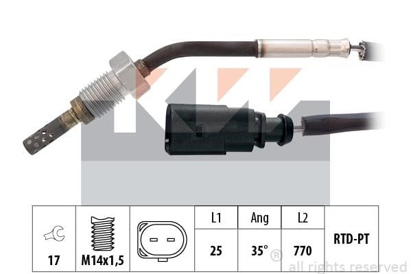 KW 422 003 Exhaust gas temperature sensor 422003: Buy near me in Poland at 2407.PL - Good price!
