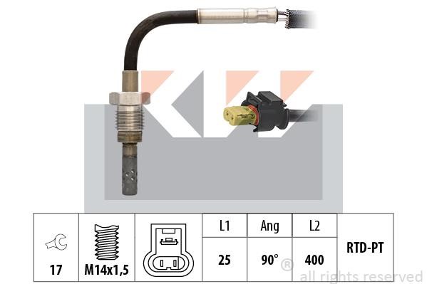 KW 422 133 Exhaust gas temperature sensor 422133: Buy near me in Poland at 2407.PL - Good price!