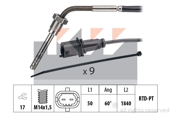 KW 422 330 Exhaust gas temperature sensor 422330: Buy near me in Poland at 2407.PL - Good price!