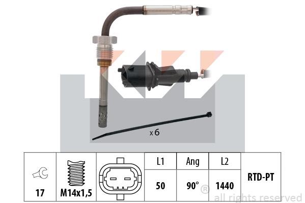 KW 422 211 Exhaust gas temperature sensor 422211: Buy near me in Poland at 2407.PL - Good price!