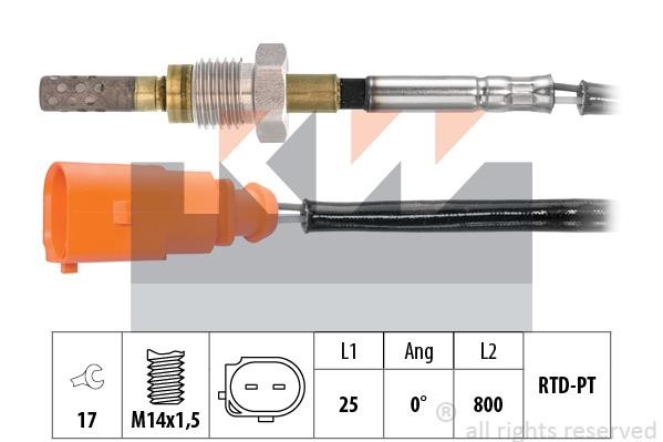 KW 422 278 Exhaust gas temperature sensor 422278: Buy near me in Poland at 2407.PL - Good price!