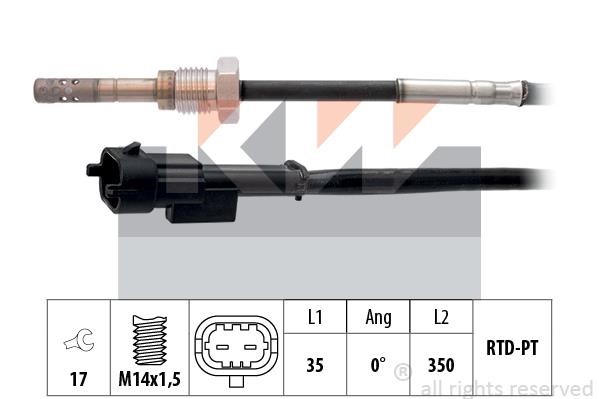 KW 422 128 Датчик температуры отработанных газов 422128: Отличная цена - Купить в Польше на 2407.PL!