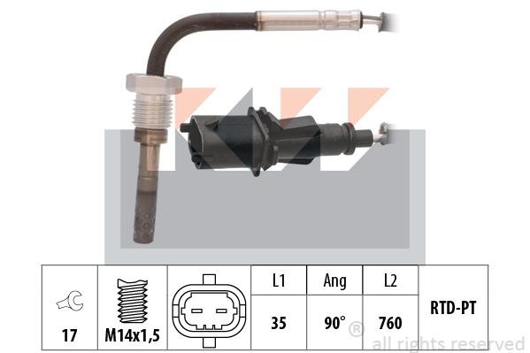 KW 422 161 Exhaust gas temperature sensor 422161: Buy near me in Poland at 2407.PL - Good price!