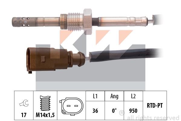 KW 422 256 Exhaust gas temperature sensor 422256: Buy near me in Poland at 2407.PL - Good price!