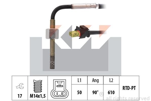 KW 422 338 Exhaust gas temperature sensor 422338: Buy near me in Poland at 2407.PL - Good price!