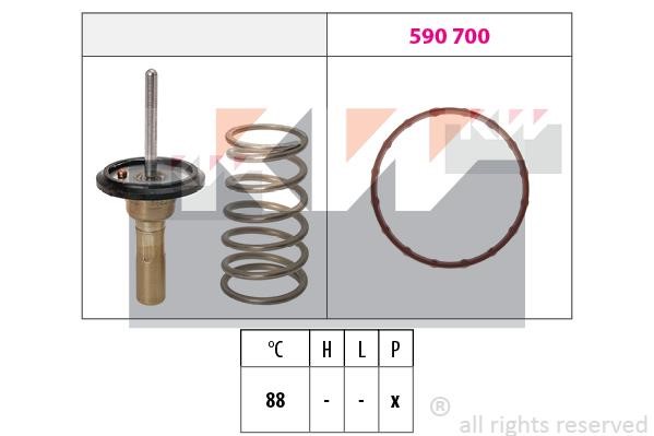 KW 579 980 Thermostat, coolant 579980: Buy near me in Poland at 2407.PL - Good price!