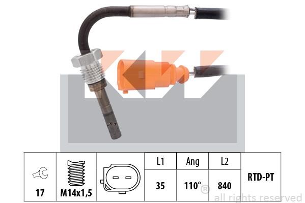 KW 422 247 Exhaust gas temperature sensor 422247: Buy near me in Poland at 2407.PL - Good price!