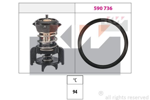 KW 580 933 Thermostat, coolant 580933: Buy near me in Poland at 2407.PL - Good price!