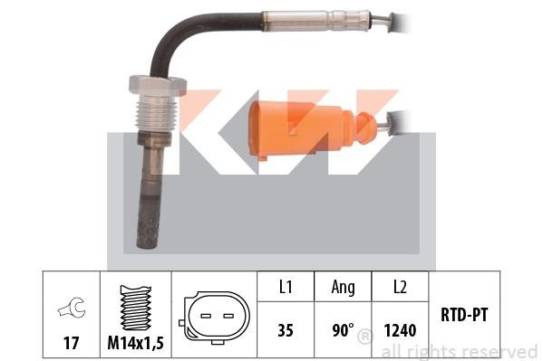 KW 422 061 Exhaust gas temperature sensor 422061: Buy near me in Poland at 2407.PL - Good price!