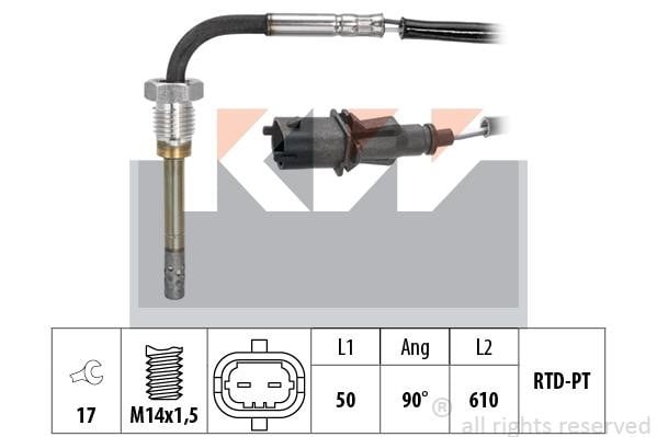 KW 422 037 Exhaust gas temperature sensor 422037: Buy near me in Poland at 2407.PL - Good price!