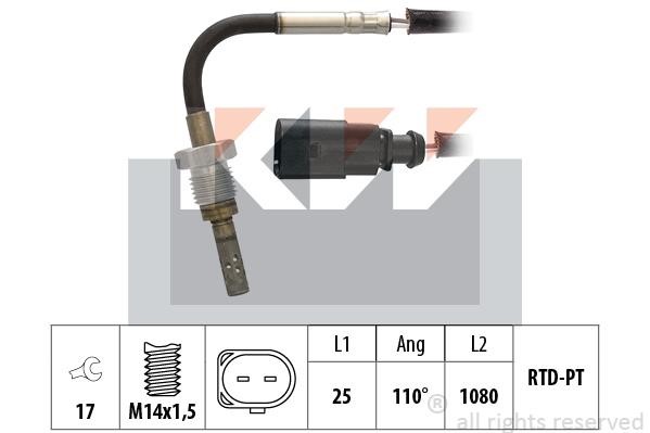 KW 422 253 Exhaust gas temperature sensor 422253: Buy near me in Poland at 2407.PL - Good price!
