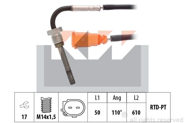 KW 422 277 Exhaust gas temperature sensor 422277: Buy near me in Poland at 2407.PL - Good price!