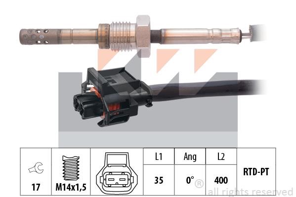 KW 422 185 Exhaust gas temperature sensor 422185: Buy near me in Poland at 2407.PL - Good price!