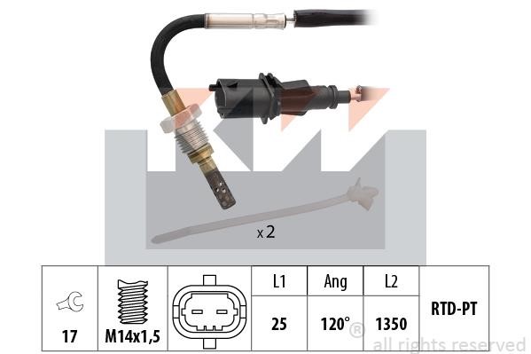 KW 422 230 Exhaust gas temperature sensor 422230: Buy near me in Poland at 2407.PL - Good price!