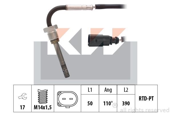 KW 422 285 Exhaust gas temperature sensor 422285: Buy near me in Poland at 2407.PL - Good price!