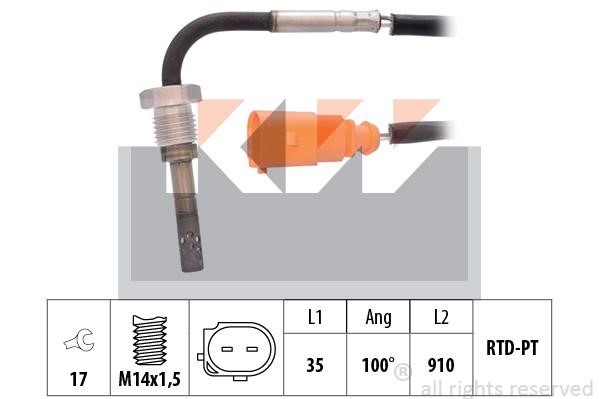 KW 422 183 Exhaust gas temperature sensor 422183: Buy near me in Poland at 2407.PL - Good price!