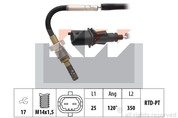 KW 422 136 Exhaust gas temperature sensor 422136: Buy near me in Poland at 2407.PL - Good price!