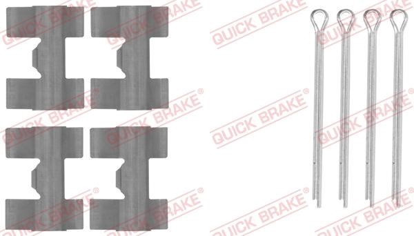 Kawe 109-0981 Mounting kit brake pads 1090981: Buy near me in Poland at 2407.PL - Good price!
