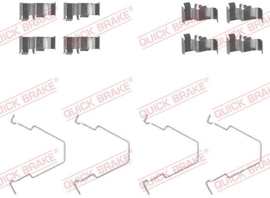 Kawe 109-1652 Mounting kit brake pads 1091652: Buy near me in Poland at 2407.PL - Good price!