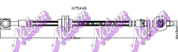 Kawe H7544Q Тормозной шланг H7544Q: Отличная цена - Купить в Польше на 2407.PL!