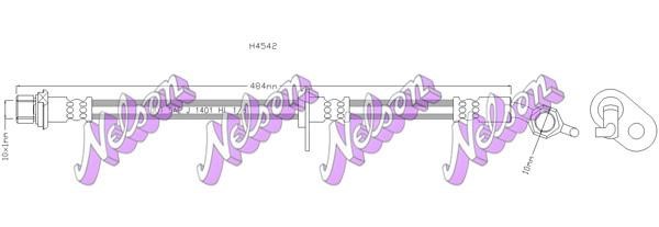 Kawe H4542 Bremsschlauch H4542: Kaufen Sie zu einem guten Preis in Polen bei 2407.PL!