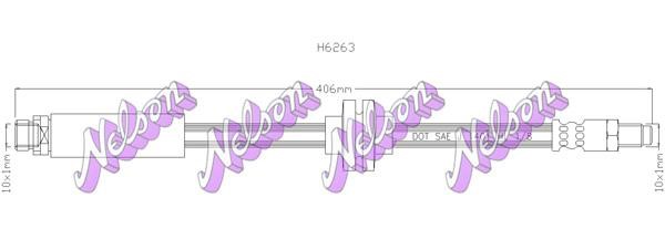 Kawe H6263 Тормозной шланг H6263: Отличная цена - Купить в Польше на 2407.PL!