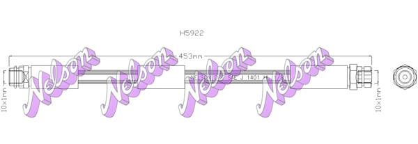 Kawe H5922 Тормозной шланг H5922: Отличная цена - Купить в Польше на 2407.PL!